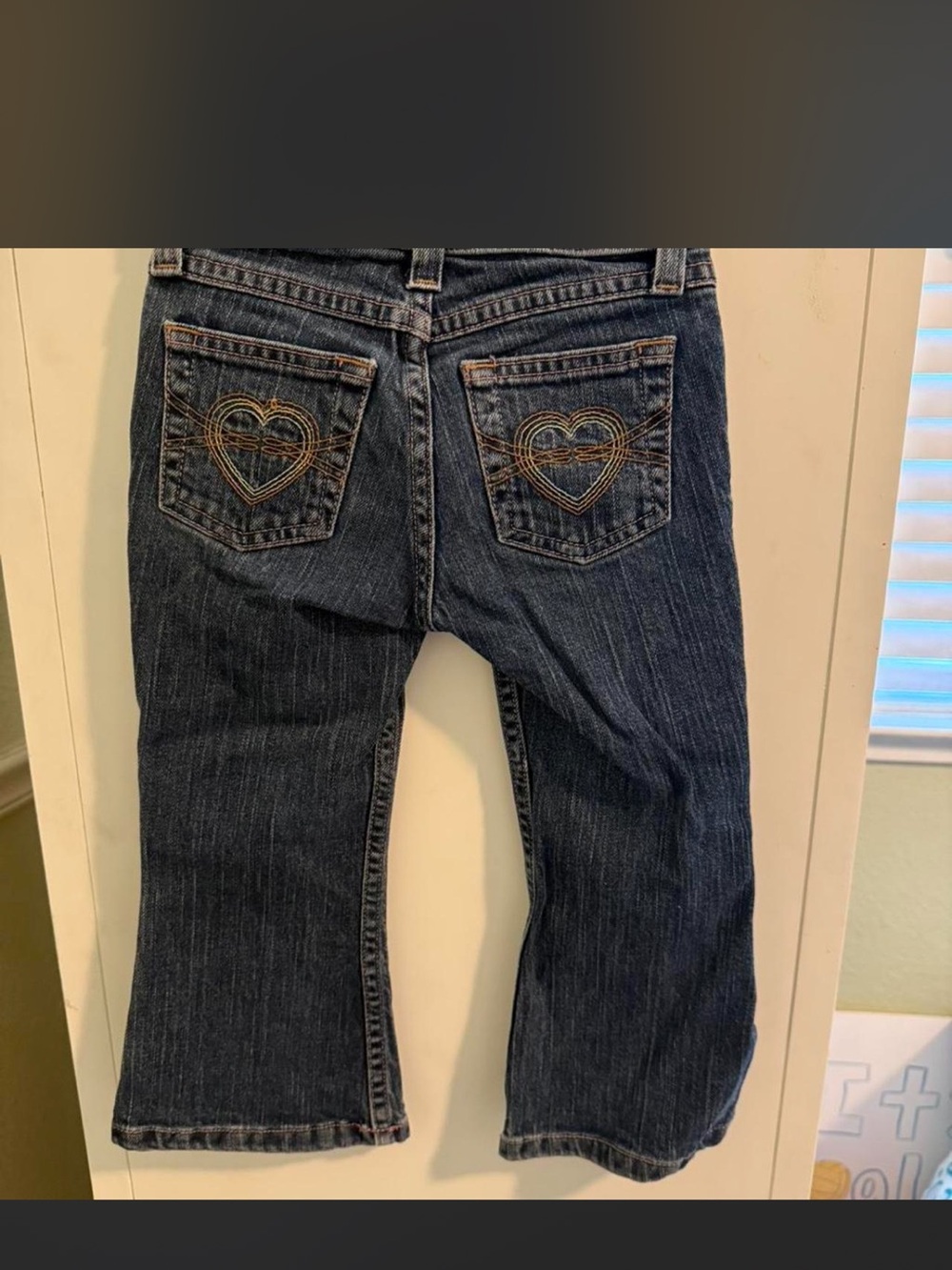 Juicy Couture Dark Blue Bootcut Jeans with Heart Stitching